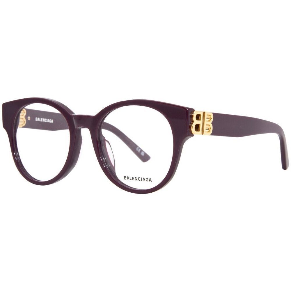 NEW BALENCIAGA EYEGLASSES BB0173O 003 VIOLET WOMEN EYEWEAR